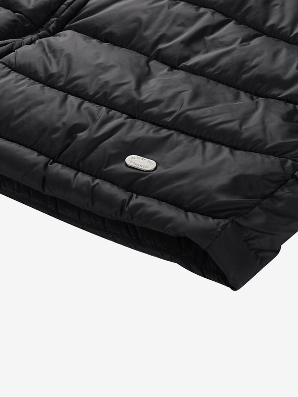 ALPINE PRO Črno žensko prešito krilo ALPINE PRO Lorfa