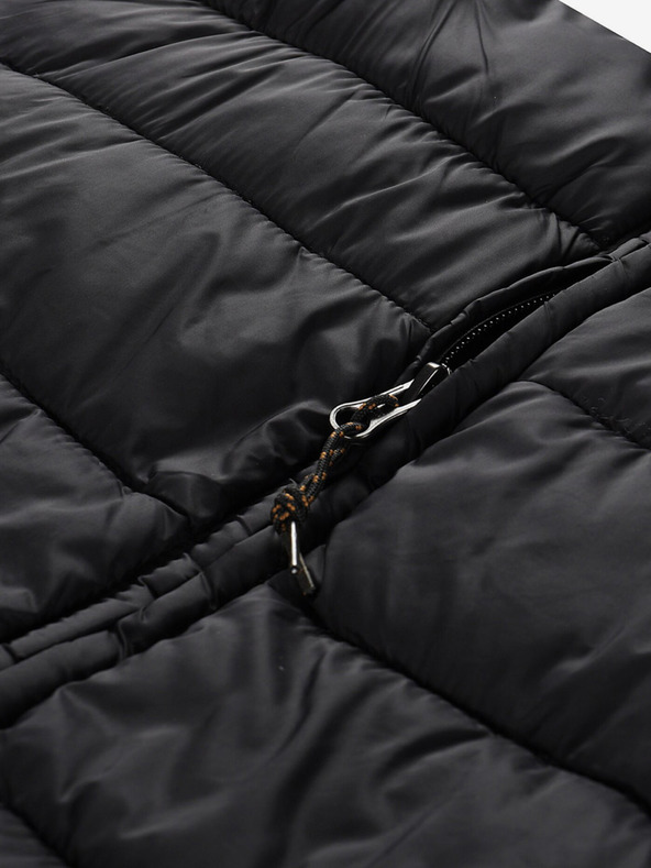 ALPINE PRO Črno žensko prešito krilo ALPINE PRO Lorfa