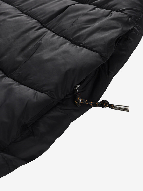 ALPINE PRO Črno žensko prešito krilo ALPINE PRO Lorfa