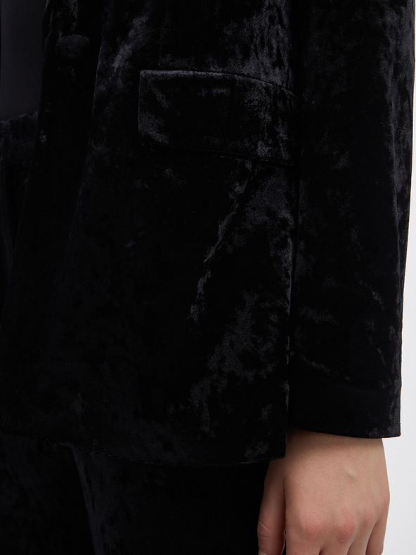 Orsay Črna ženska žametna jakna ORSAY