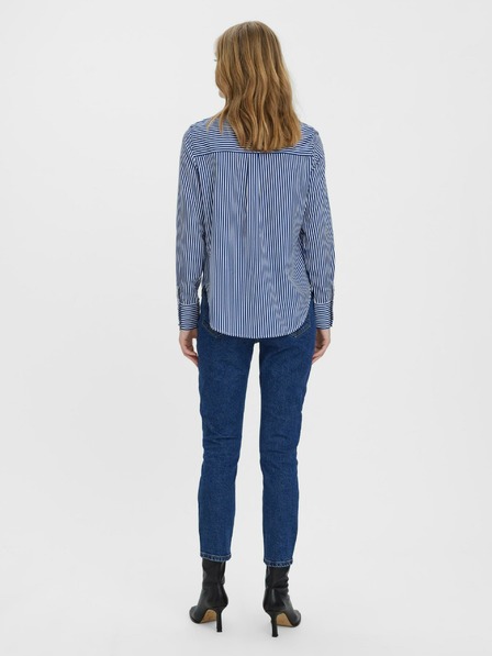 Vero Moda Temno modre ženske kavbojke ravnega kroja VERO MODA Brenda