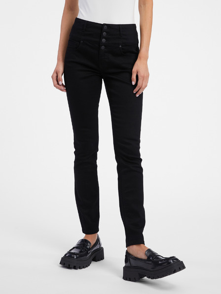 Orsay Črne ženske skinny fit kavbojke ORSAY