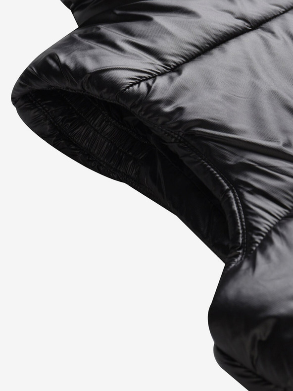 ALPINE PRO Črna ženska prešita dolga jopica ALPINE PRO Urefa