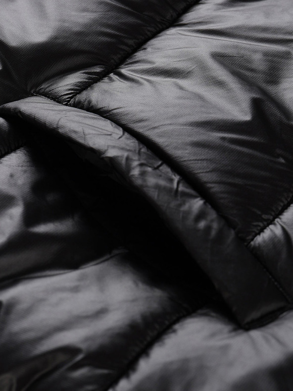 ALPINE PRO Črna ženska prešita dolga jopica ALPINE PRO Urefa