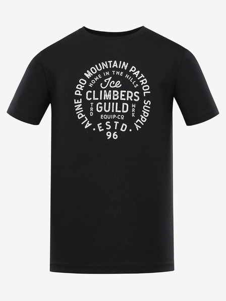 ALPINE PRO Črna moška majica ALPINE PRO Garim