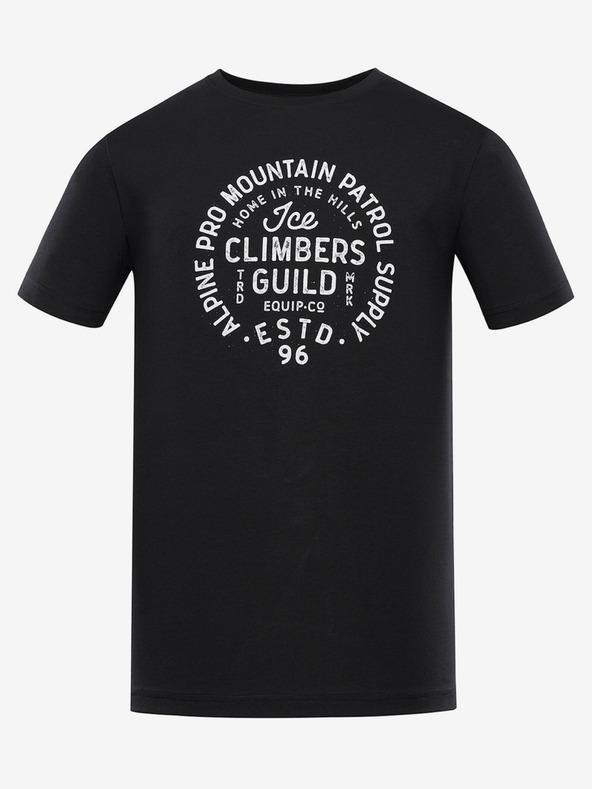 ALPINE PRO Črna moška majica ALPINE PRO Garim