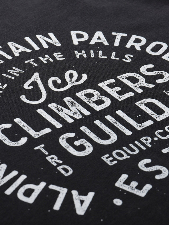 ALPINE PRO Črna moška majica ALPINE PRO Garim