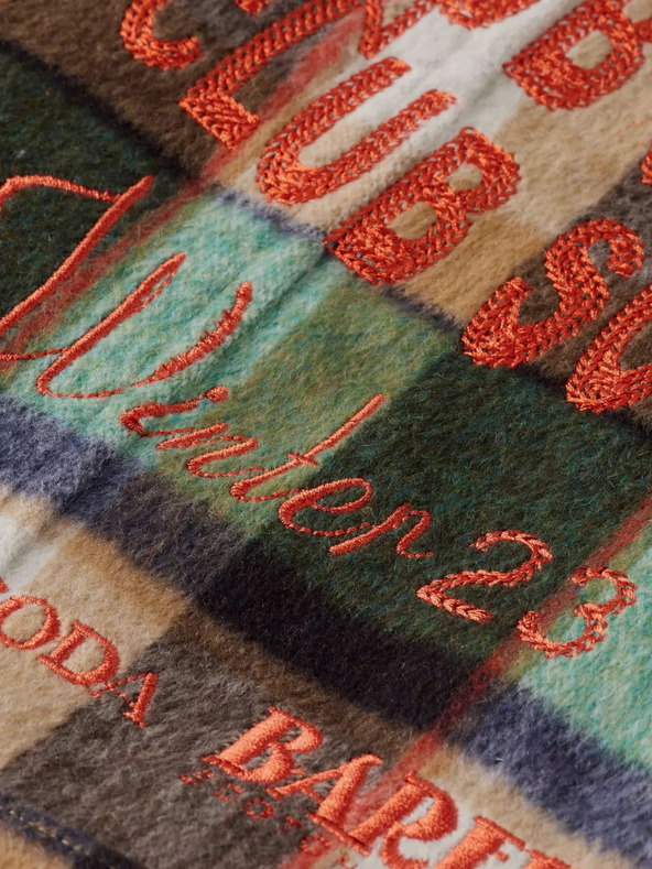 Scotch & Soda Rjava in zelena moška srajčna jakna iz volnene mešanice Scotch & Soda