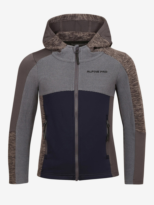 ALPINE PRO Siva otroška jopica ALPINE PRO Groto