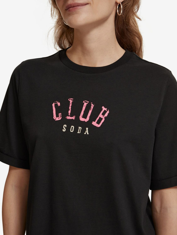 Scotch & Soda Črna ženska majica Scotch & Soda