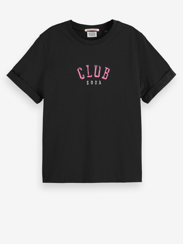 Scotch & Soda Črna ženska majica Scotch & Soda