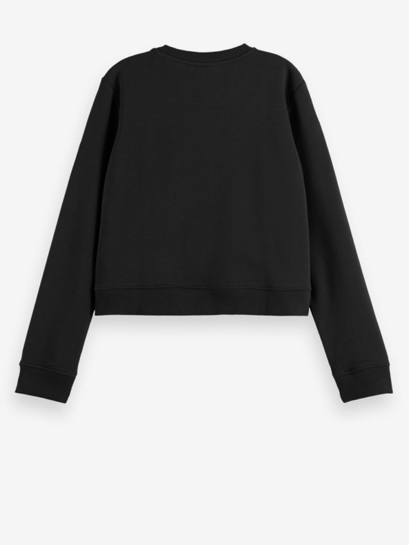 Scotch & Soda Črna ženska kratka majica Scotch & Soda