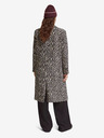 Scotch & Soda Ženski rjavi zimski plašč z leopardjim vzorcem Scotch & Soda