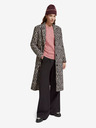 Scotch & Soda Ženski rjavi zimski plašč z leopardjim vzorcem Scotch & Soda