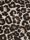 Scotch & Soda Ženski rjavi zimski plašč z leopardjim vzorcem Scotch & Soda