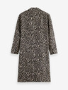 Scotch & Soda Ženski rjavi zimski plašč z leopardjim vzorcem Scotch & Soda