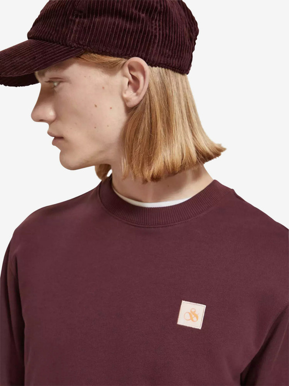 Scotch & Soda Scotch & Soda moška jopa v bordo barvi