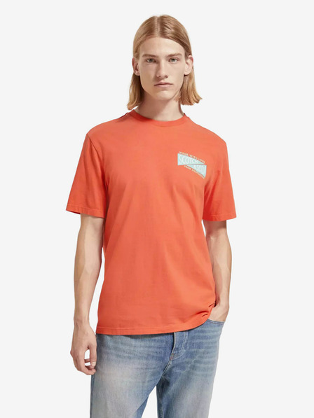 Scotch & Soda Oranžna moška majica Scotch & Soda