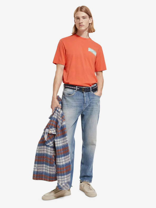 Scotch & Soda Oranžna moška majica Scotch & Soda