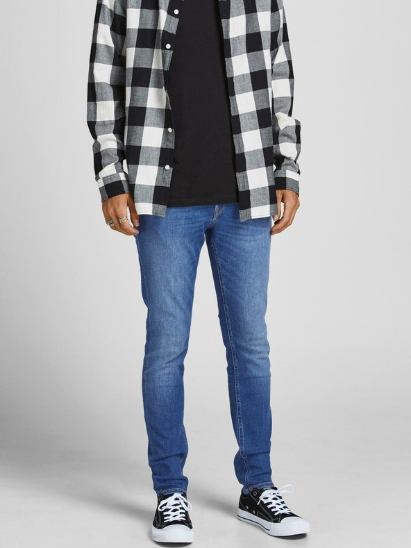 Jack & Jones Modre tanke kavbojke Jack & Jones Liam