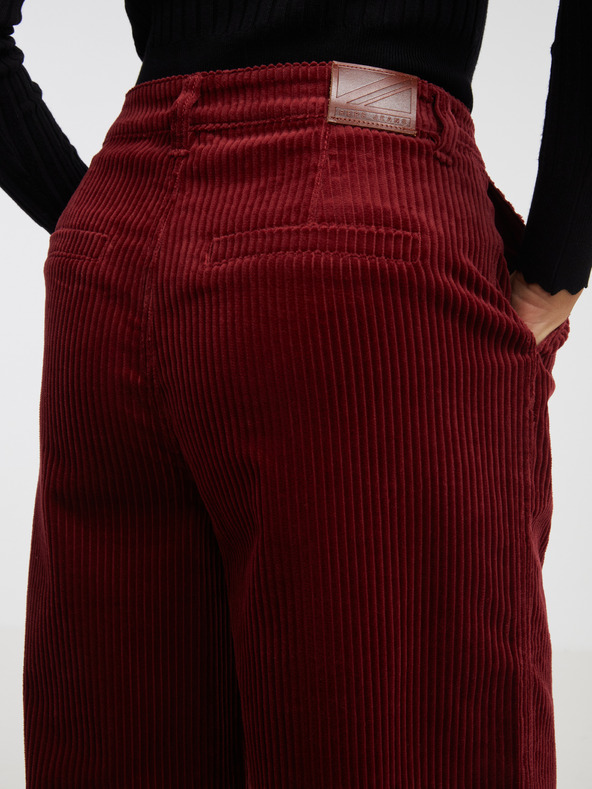 Pepe Jeans Rdeče ženske hlače Pepe Jeans Cecilia Cord