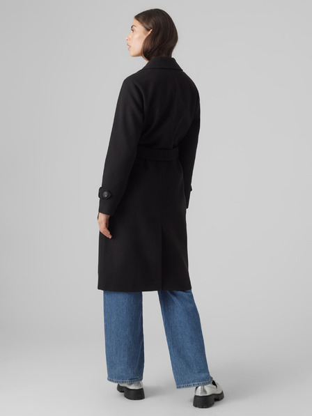Vero Moda Črn VERO MODA Fortunevega ženski plašč