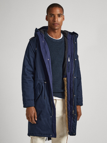 Pepe Jeans Temno modra moška zimska jakna Pepe Jeans Bowie