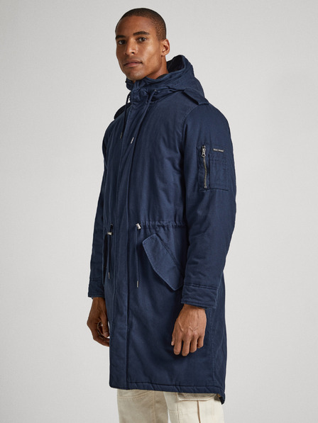 Pepe Jeans Temno modra moška zimska jakna Pepe Jeans Bowie