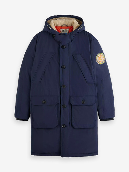 Scotch & Soda Temno modra moška zimska parka Scotch & Soda
