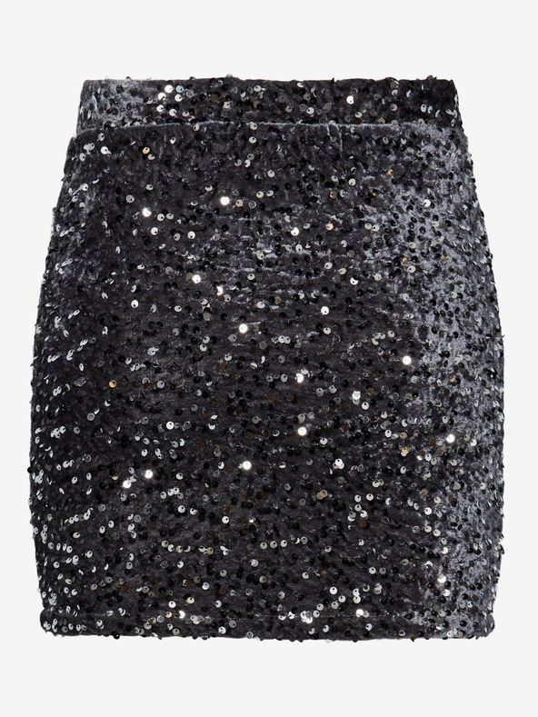 Pieces Črna ženska krila s cekini Pieces Kam