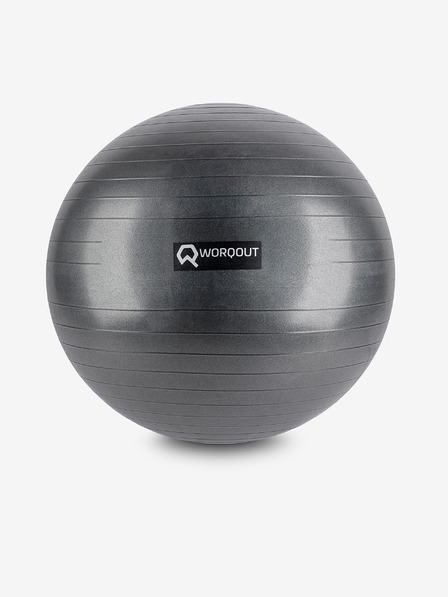 Worqout Črna telovadna žoga 65 cm Worqout