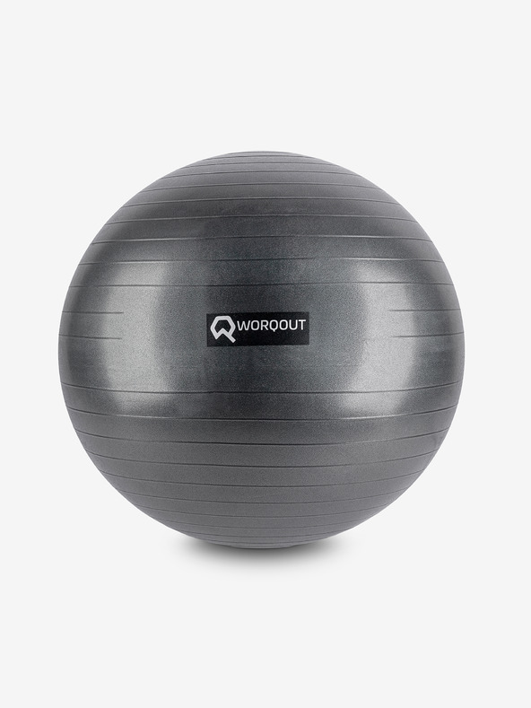 Worqout Črna telovadna žoga 75 cm Worqout Gym Ball