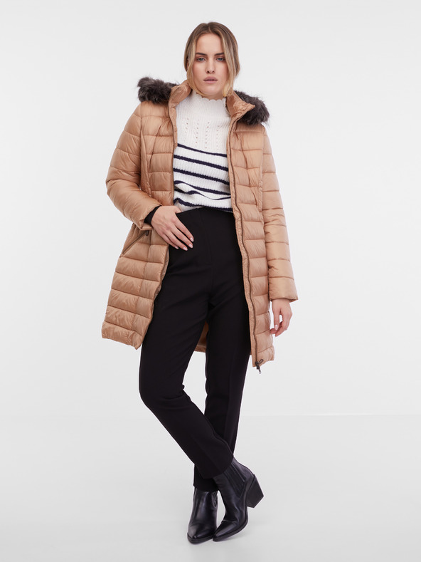 Orsay Svetlo rjavi ženski prešiti plašč ORSAY