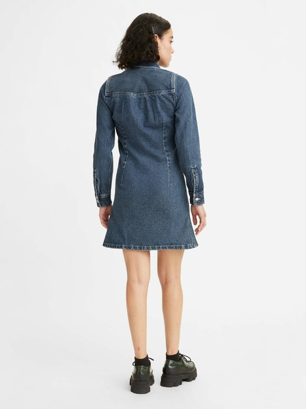 Levi's® Modra ženska srajčna obleka iz džinsa Levi's®