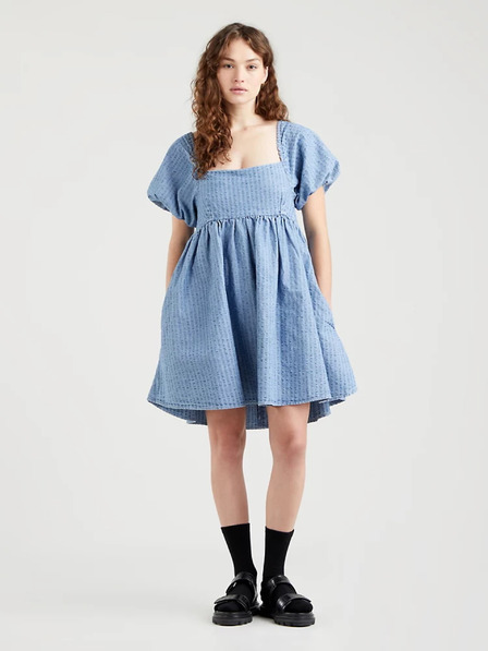 Levi's® Modra ženska kratka obleka iz džinsa Levi's®
