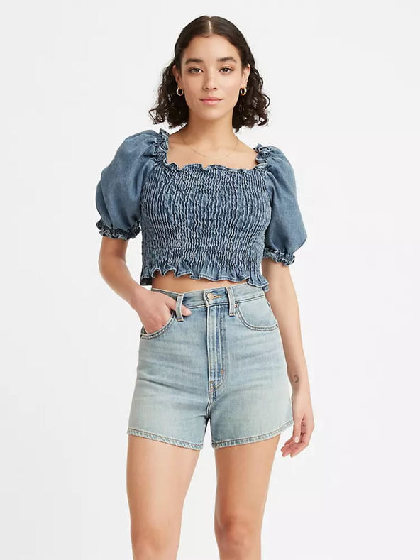Levi's® Modra ženska bluza z balonastimi rokavi Levi's®