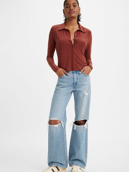 Levi's® Svetlo modra Ženske kavbojke Levi's® Baggy Boot Wide Jeans