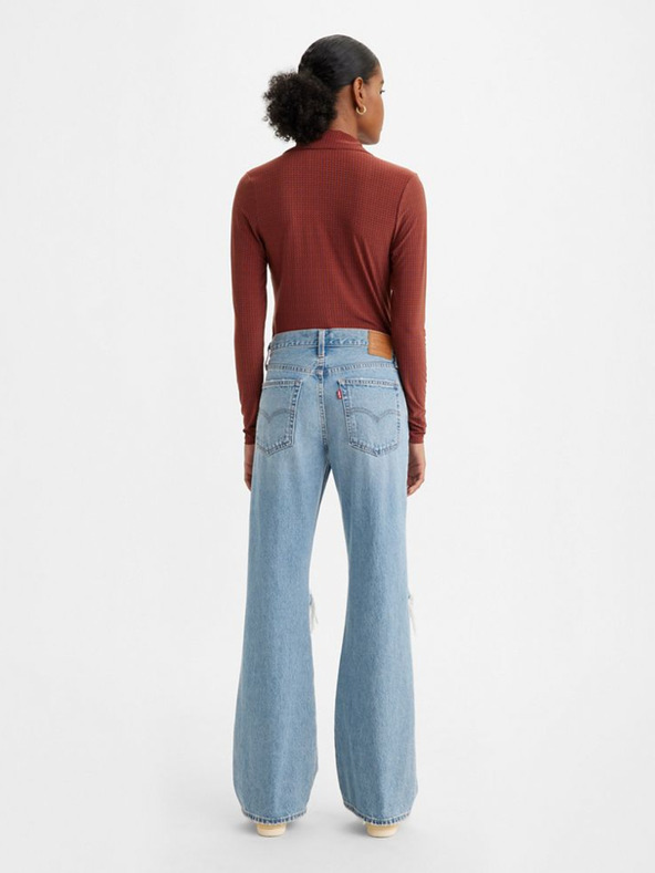 Levi's® Svetlo modra Ženske kavbojke Levi's® Baggy Boot Wide Jeans