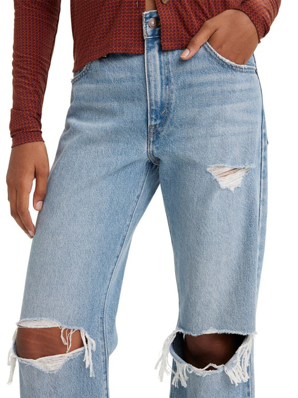 Levi's® Svetlo modra Ženske kavbojke Levi's® Baggy Boot Wide Jeans