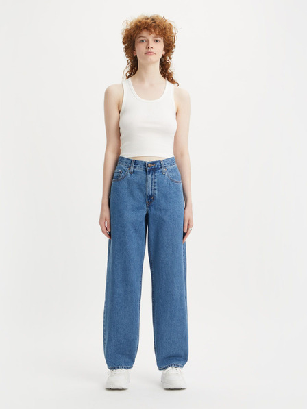 Levi's® Modre Levi's® ženske kavbojke s širokimi nogami Baggy Dad