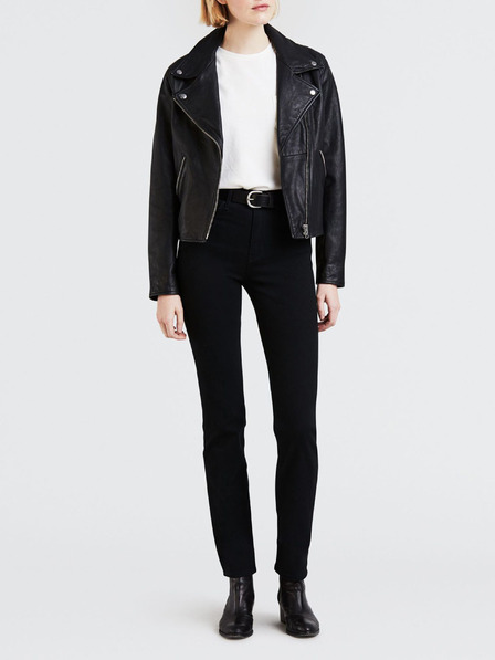 Levi's® Črne ženske kavbojke Levi's® ravnega kroja 724