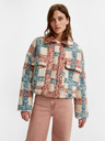 Levi's® Bež ženska karirasta jakna Levi's® Sherpa