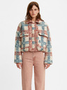 Levi's® Bež ženska karirasta jakna Levi's® Sherpa