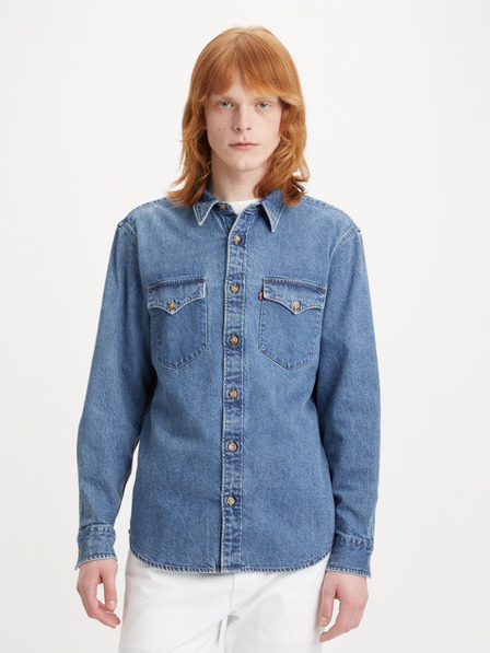 Levi's® Modra moška majica Levi's® Western iz džinsa