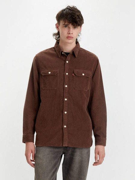 Levi's® Temno rjava moška majica Levi's® Jackson Worker iz manšestra