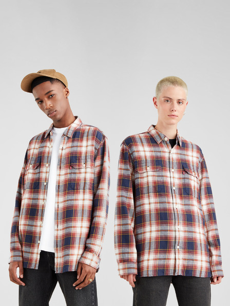 Levi's® Belo-modra karirasta majica Levi's® Jackson Worker