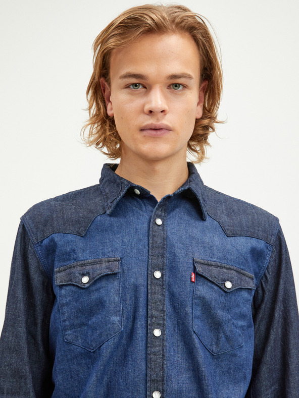 Levi's® Temno modra moška majica Levi's® Barstow Western Standard Denim Shirt