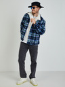 Levi's® Modra moška kockasta srajca Levi's® iz volnene mešanice