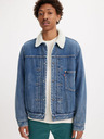 Levi's® Modra moška jakna Levi's® Type 1 Sherpa Trucker Fall Bre Denim Jacket