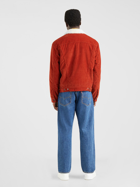 Levi's® Opečnata moška jopa iz manšestra Levi's® Sherpa Trucker